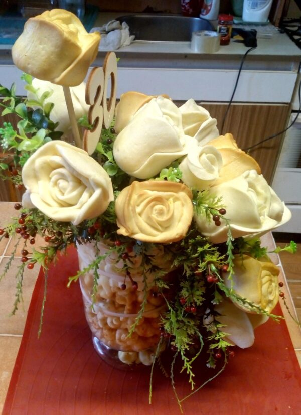 Syrová torta - kytica - vo váze - Image 2