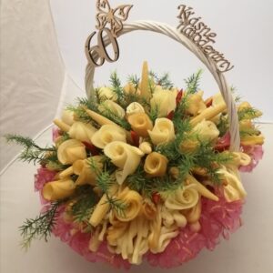 Syrová torta - kytica - narodeninová