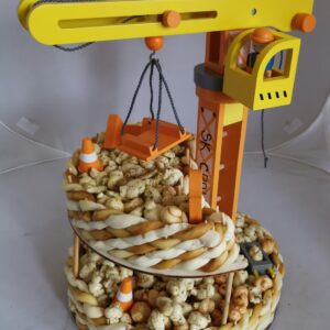 Syrová vypletaná torta so žeriavom