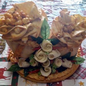 Syrová torta (kompozícia) dva mešteky